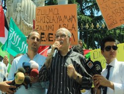 Taksim'de Siyonizm'e lanet yağdı