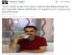 Utanmaz Aygün, iftar vakti rakılı fotoğraf paylaştı