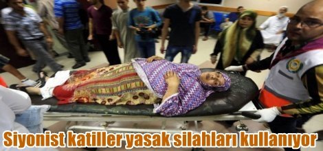 Siyonist katiller yasak silahları kullanıyor