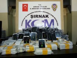Şırnak'ta 3 bin 425 adet kaçak cep telefonu yakalandı