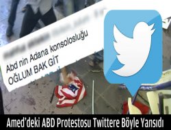 Amed’deki ABD Protestosu Twittere Böyle Yansıdı