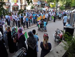 İsrail katliamı Batman'da lanetlendi