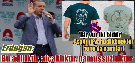 Erdoğan: Bu adiliktir, alçaklıktır, namussuzluktur