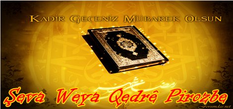 Kadir Gece'niz Mübarek Olsun