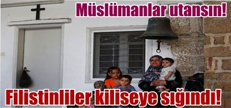 Filistinliler kiliseye sığındı
