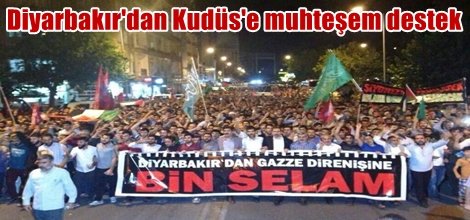 Diyarbakır'da Dünya Kudüs Günü için kitlesel yürüyüş