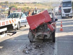 Gaziantep'te trafik kazası 1 ölü, 6 yaralı