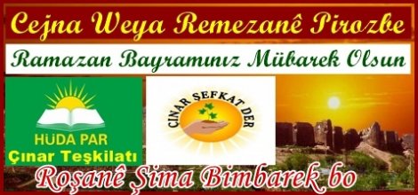 Çınar Hüda Par Ramazan Bayramını Kutladı