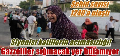 Gazzeliler sığınacak yer bulamıyor