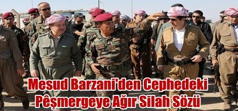 Mesud Barzani'den Cephedeki Peşmergeye Ağır Silah Sözü