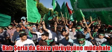 Batı Şeria’da Gazze yürüyüşüne siyonistlerden müdahale