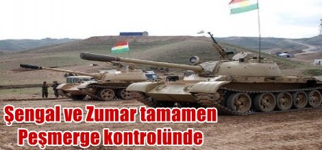Şengal ve Zumar tamamen Peşmerge kontrolünde