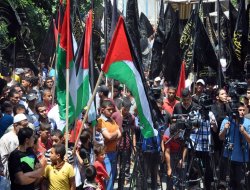 Gazze'de direnişe destek gösterisi yapıldı