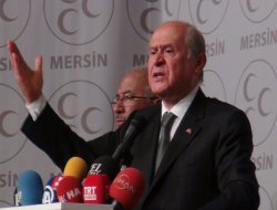 Bahçeli Mersin'de Başbakan Erdoğan'a yüklendi