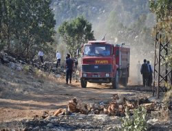 Gabar Dağında çıkan orman yangınında mayınlar patladı