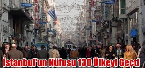 İstanbul'un Nüfusu 130 Ülkeyi Geçti