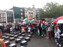 Hollanda'da İsrail protesto edildi
