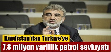 Kürdistan’dan Türkiye’ye 7,8 milyon varillik petrol sevkıyatı