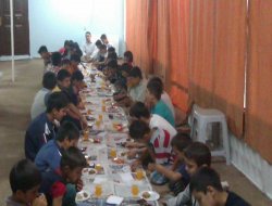 Çınar'da çocuklardan cami derslerine buruk veda