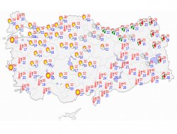 Ülke genelinde hava durumu