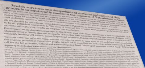 Soykırım mağduru Yahudilerden İsrail'e kınama