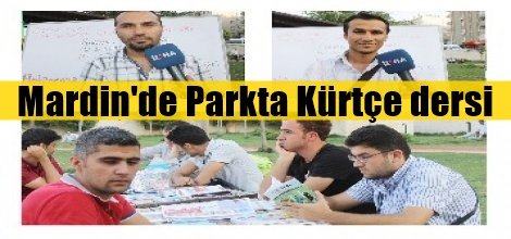 Mardin'de Parkta Kürtçe dersi