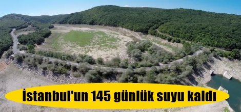 İstanbul'un 145 günlük suyu kaldı