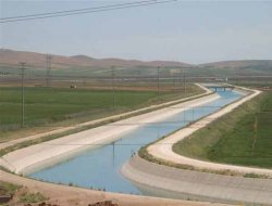 Mardin-Ceylanpınar ana kanalına su verilmeye başlandı