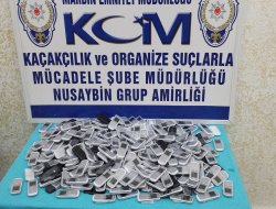 Nusaybin'de kaçak cep telefonu ele geçirildi
