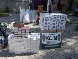 Çeyiz eşyaları arasında kaçak sigara