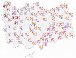 Ülke genelinde hava durumu