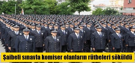 Şaibeli sınavla komiser olanların rütbeleri söküldü