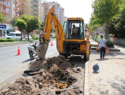Çalışma esnasında doğalgaz borusu patladı