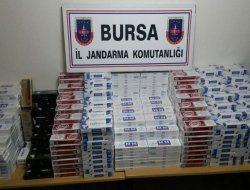 Bursa'da binlerce paket kaçak sigara ele geçirildi