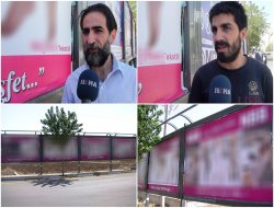 Müstehcen içerikli afişlere tepki