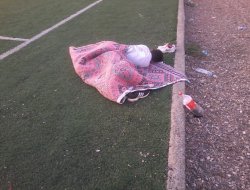 Stadyum madde kullanıcıların yuvası oldu