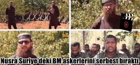 Nusra Suriye'deki BM askerlerini serbest bıraktı