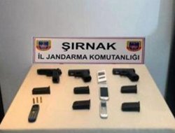 Şırnak'ta 3 tabanca ele geçirildi