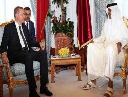 Erdoğan'dan  Katar dönüşü açıklamalar