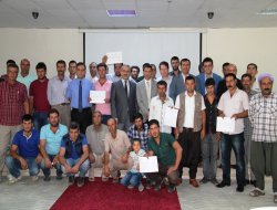 Sürü Yönetimi projesinde çiftçilere sertifika verildi