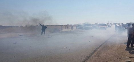 Suriye'nin Azez ilçesinde IŞİD ÖSO ile çatışıyor