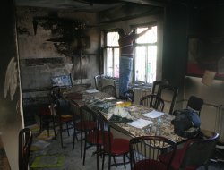 Ergani'de ilkokula molotof atıldı