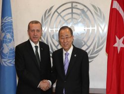 Erdoğan Ban Ki-moon ile görüştü