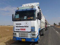 Alîkariyên mirovî yên Dezgeha Xêrxwaziyê ya Barzanî derbasî Kobanî bûn