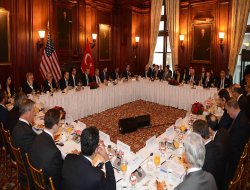 Erdoğan, New York'ta iş adamlarıyla bir araya geldi