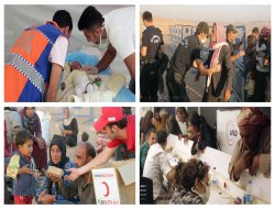 Kobanililer için geçici kabul merkezi oluşturuldu