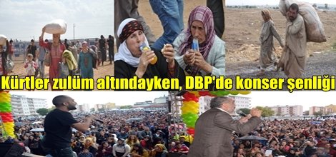 Kürtler zulüm altındayken, DBP'de konser şenliği