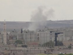 Kobani kent merkezine 2 havan topu düştü
