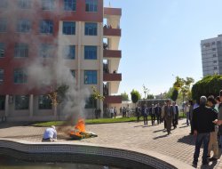 DSİ binasında yangın tatbikatı