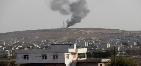 IŞİD Kobani'nin iletişimini hedef aldı